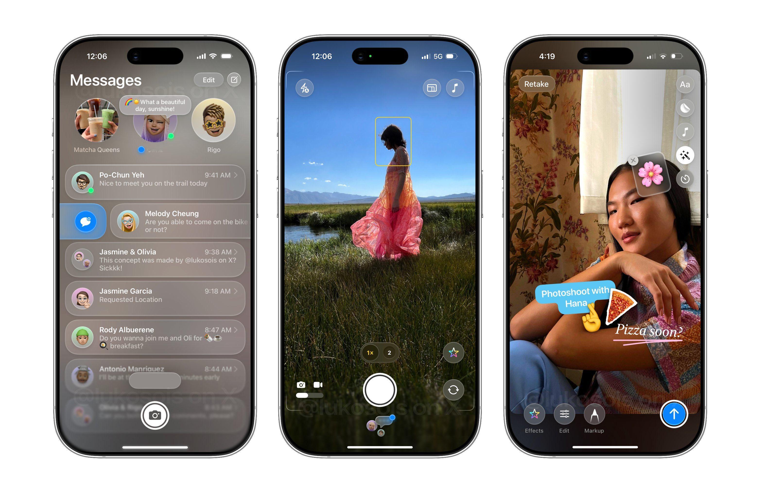 iOS 19 的相机界面，变成这样么？？还挺好看的[馋嘴][馋嘴]新机来了 ​​