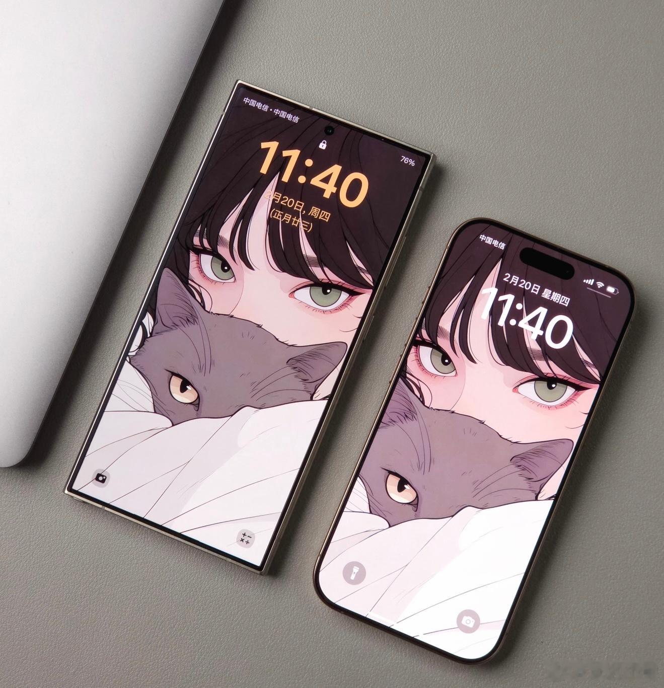 三星S24Ultra和iPhone 16 pro最直观的感受到了手机方正和圆润的