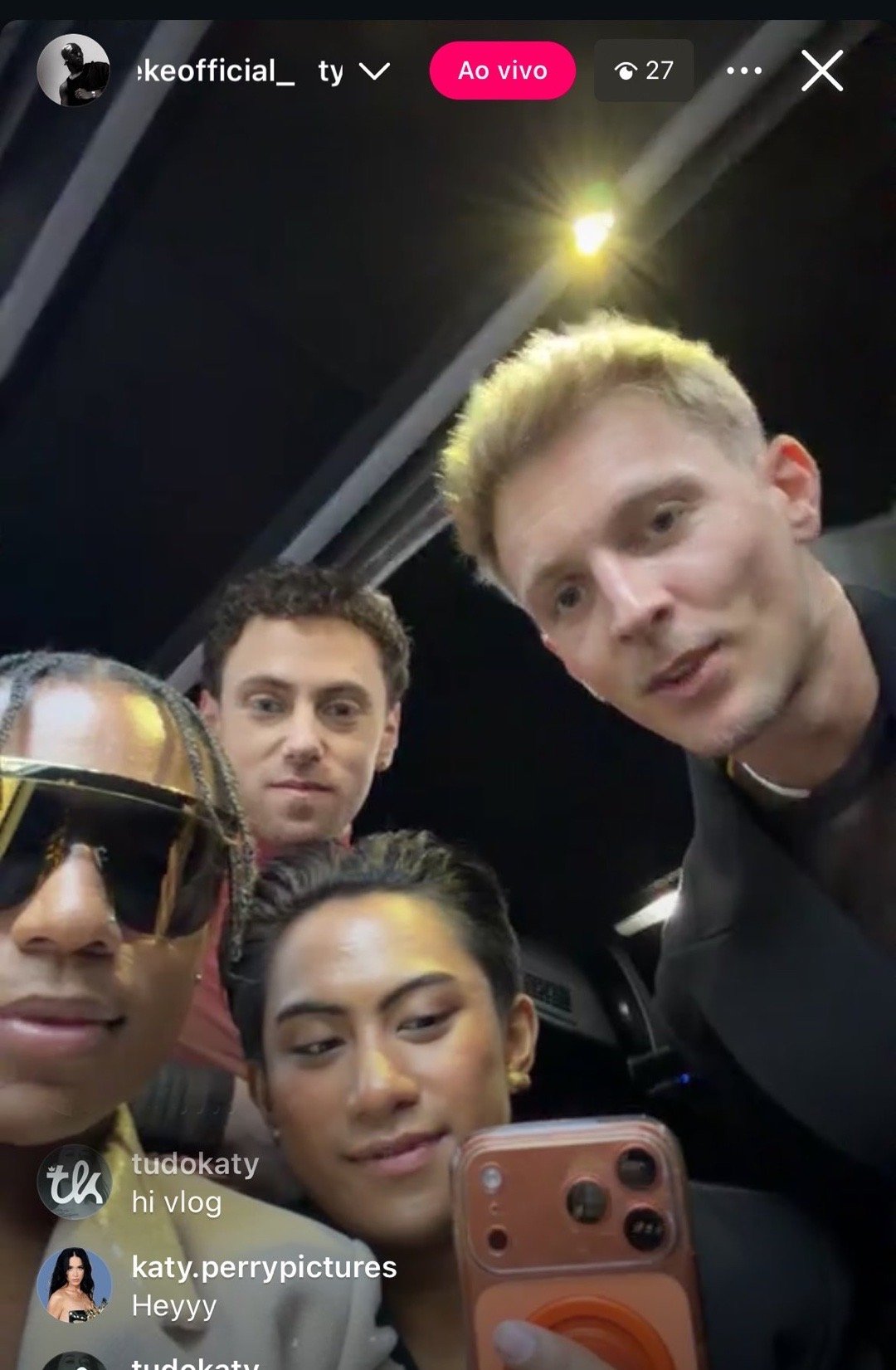 在刚刚Katy Perry巡演伴舞的ig直播中，舞者们确认了The Lifeti