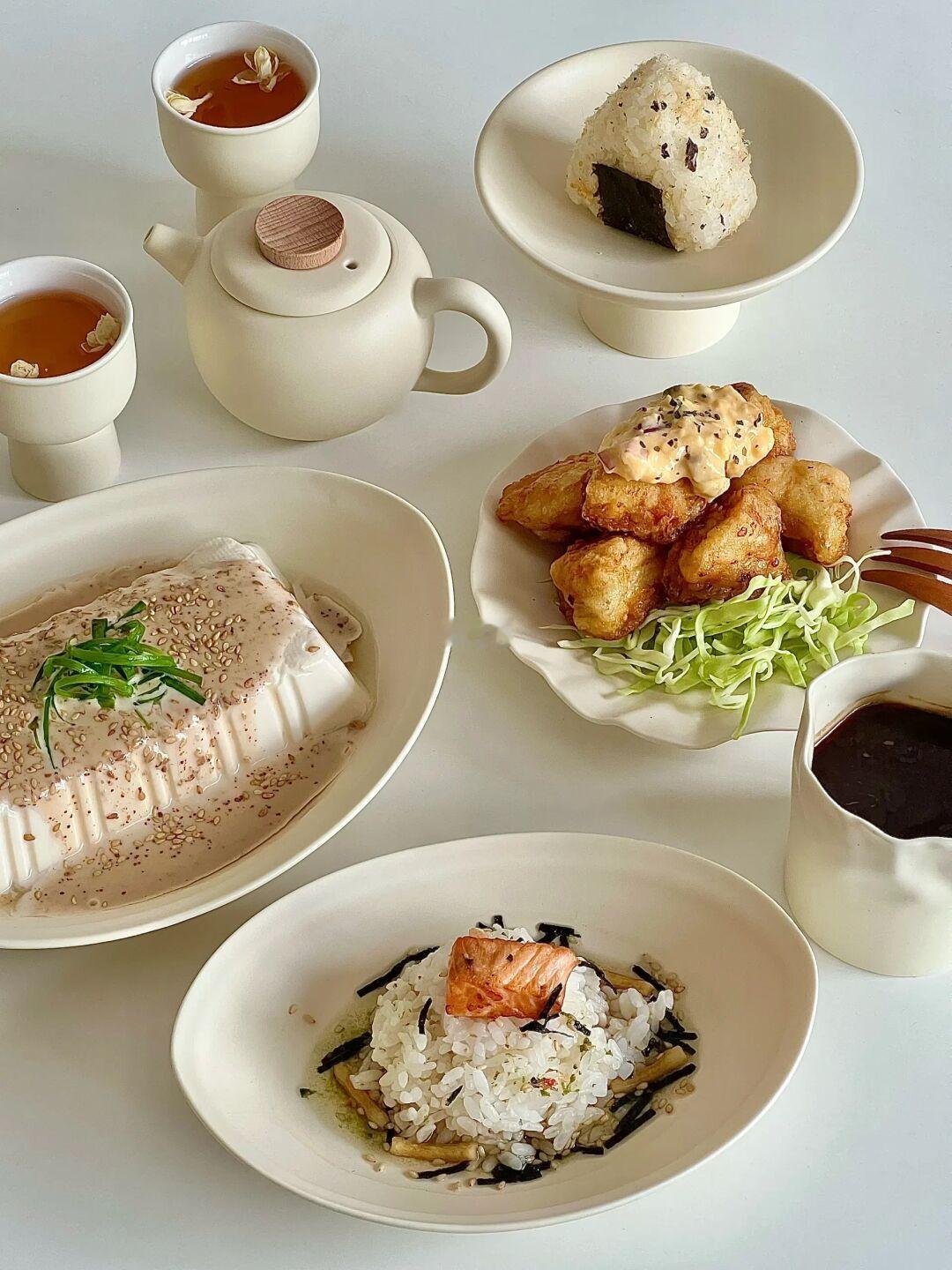 早午餐｜茶泡饭🍵&南蛮炸鸡🍗&胡麻豆腐🍙