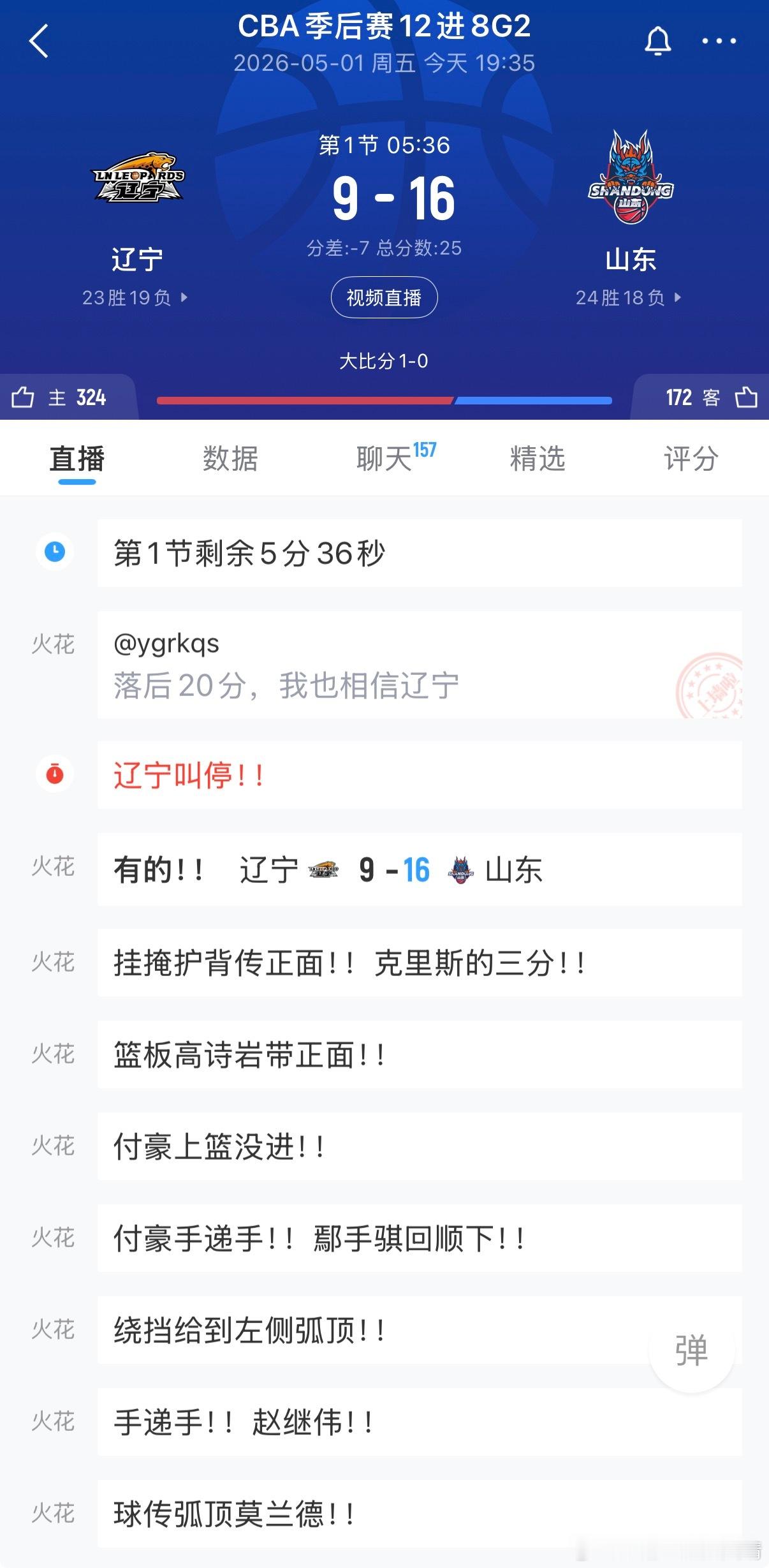 辽宁男篮vs山东男篮今天是故意让克里斯拉到外线吗？避免克里斯在禁区面对莫兰德？C