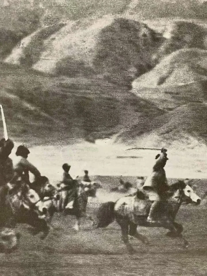 图1至图4：1949～1950s青海作战中的骑兵队，主要负责草原剿匪。...