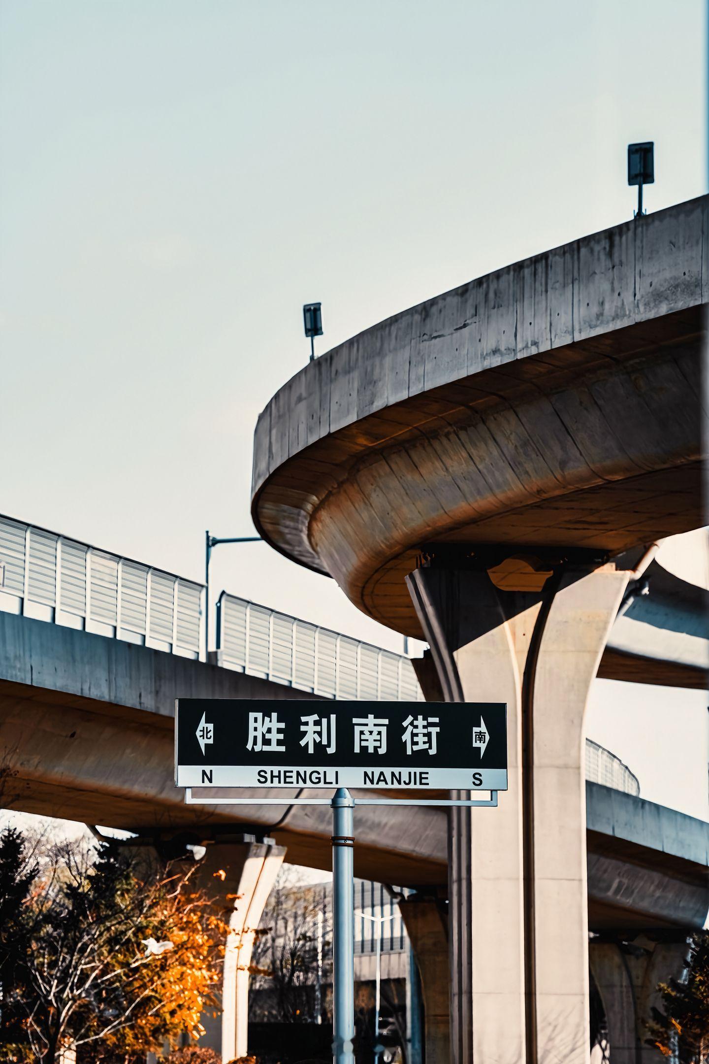 早上好小菌 穿梭桥上，时光立交，过去未来擦肩却永不相逢。我镜头轻舞，扫街留影，定