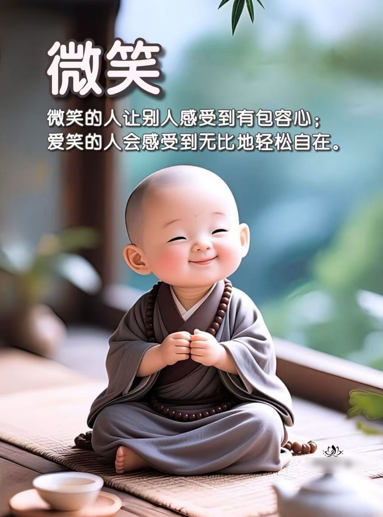 微笑的人让别人感受到有包容心;爱笑的人会感受到无比地轻松自在。 