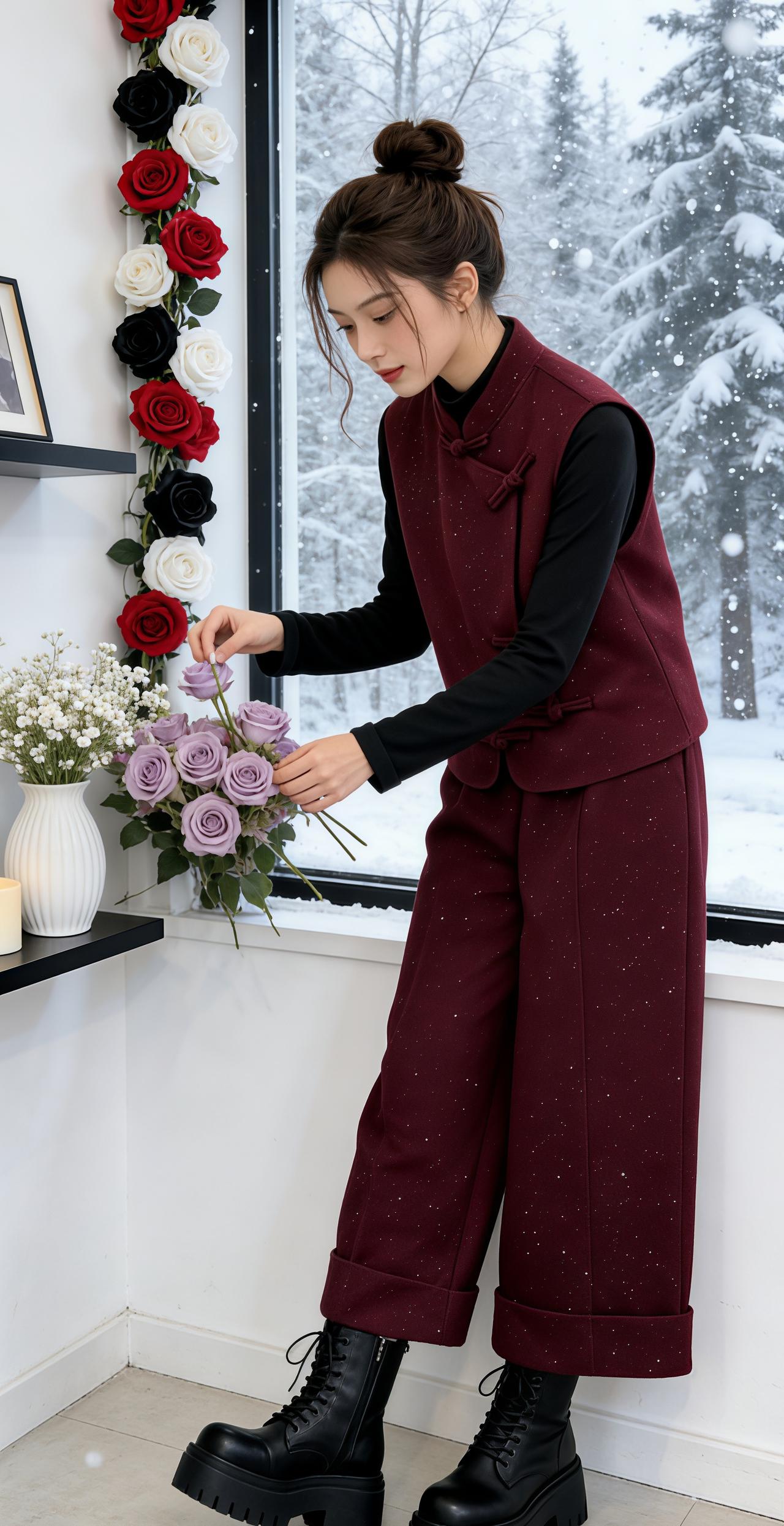 穿搭 新中式 套装 新年战袍 复古穿搭