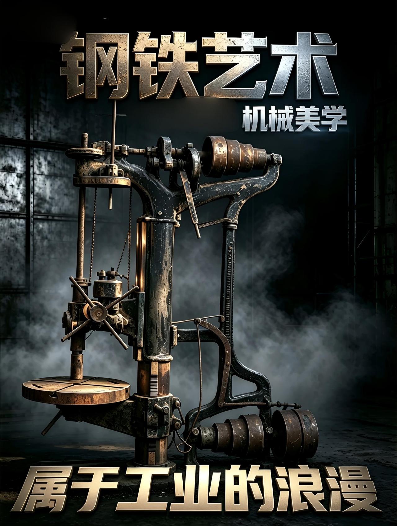 （钢铁艺术）老旧的机床，是机械设计师藏起来的工业浪漫。机械之美 工业收藏 真实生