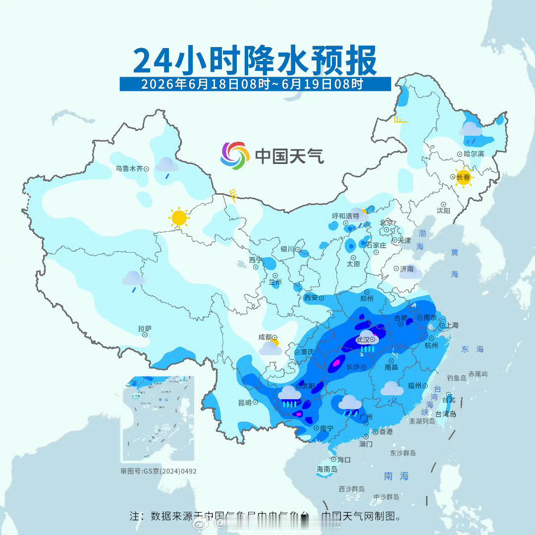 南方梅雨季终于要来了 【今日起雨带北抬 江南北部到长江中下游将持续多雨】6月以来