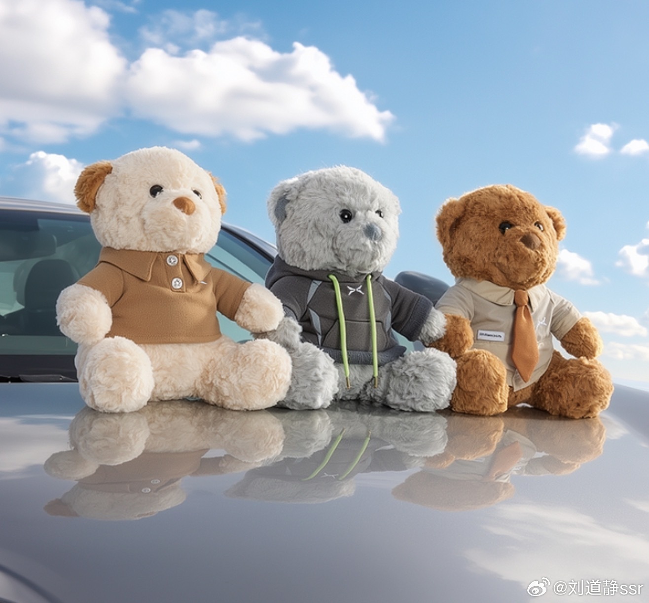 今天评论抽一个小鹏毛绒熊摆在家里，车里都很好看哟！静静宠粉来啦  上海  抽奖详