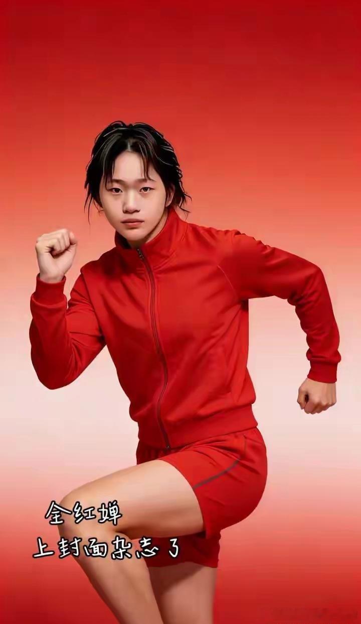 全红婵又上封面杂志了，这运动风太飒了吧！可惜，如果保留她的美人痣，那就更完美了！