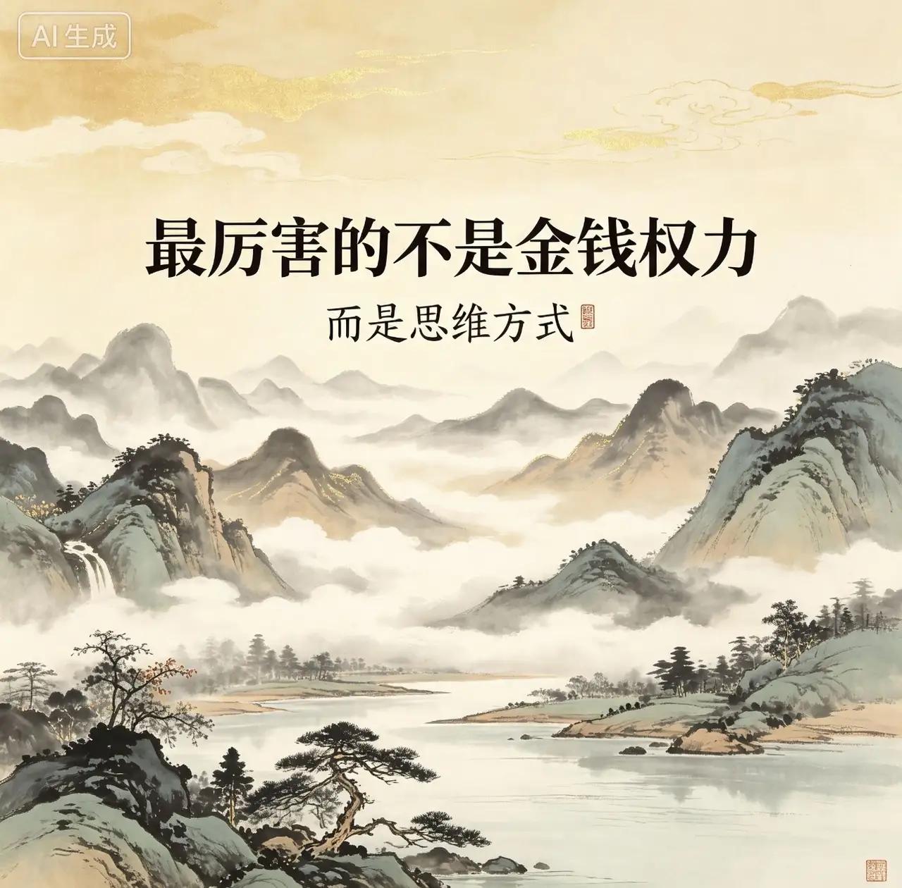 世人皆道金银好，却不知再厚的家底，也扛不住认知的短板；再大的权势，也抵不过思维的