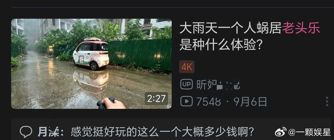 不是网传有车代吗？我看这款老头乐就挺适合他的[doge] ​​​