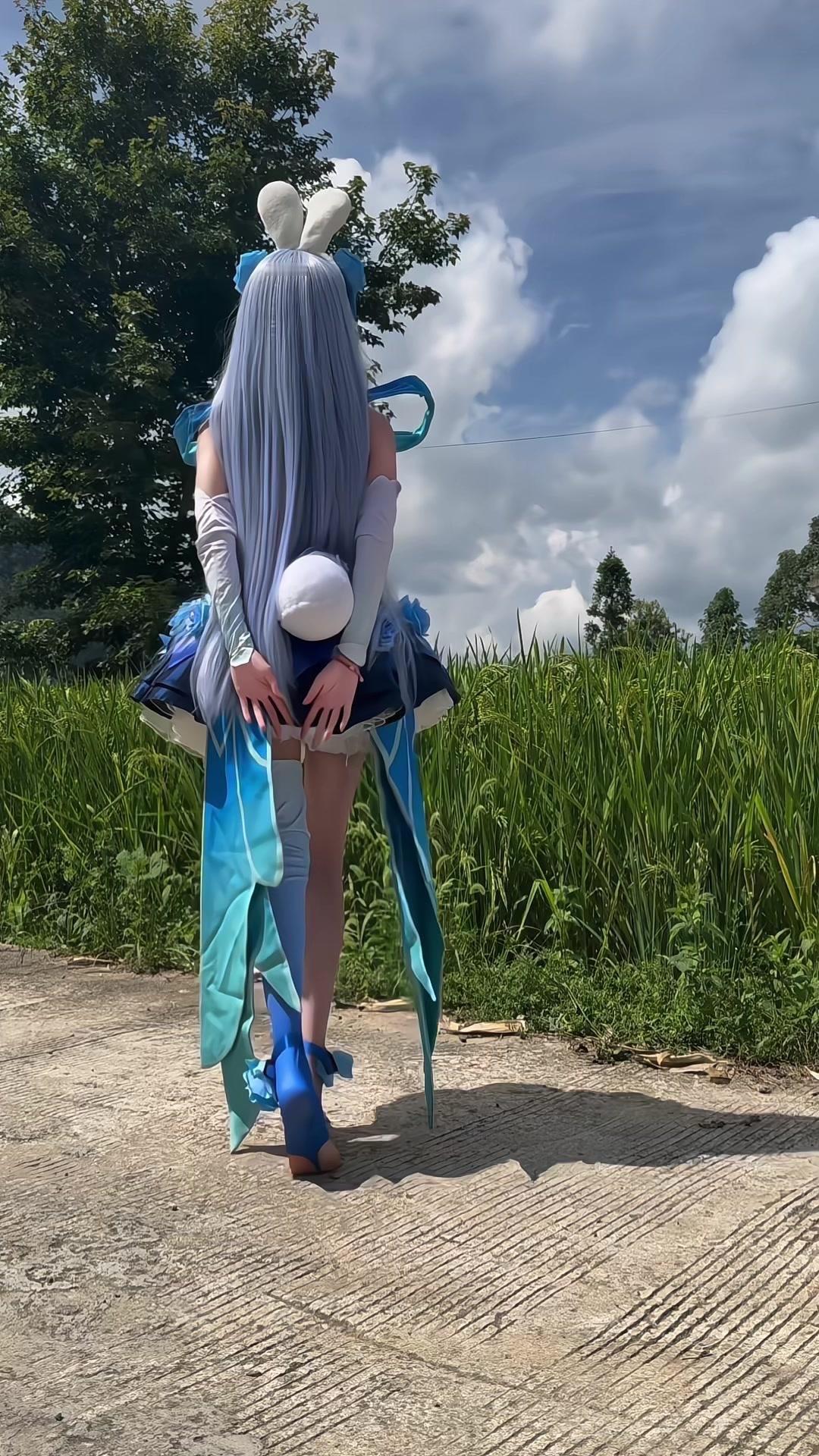 🌸公孙离花间舞cos终于拍啦！从选服装到化妆，准备了好久，终于把梦里的阿离带到