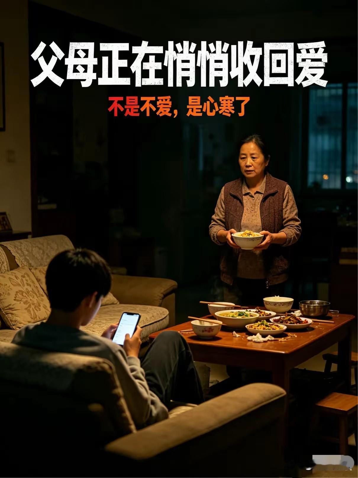 越来越多父母悄悄疏远孩子？不是不爱，是无数家庭藏不住的现实。
 
前一段时间，一