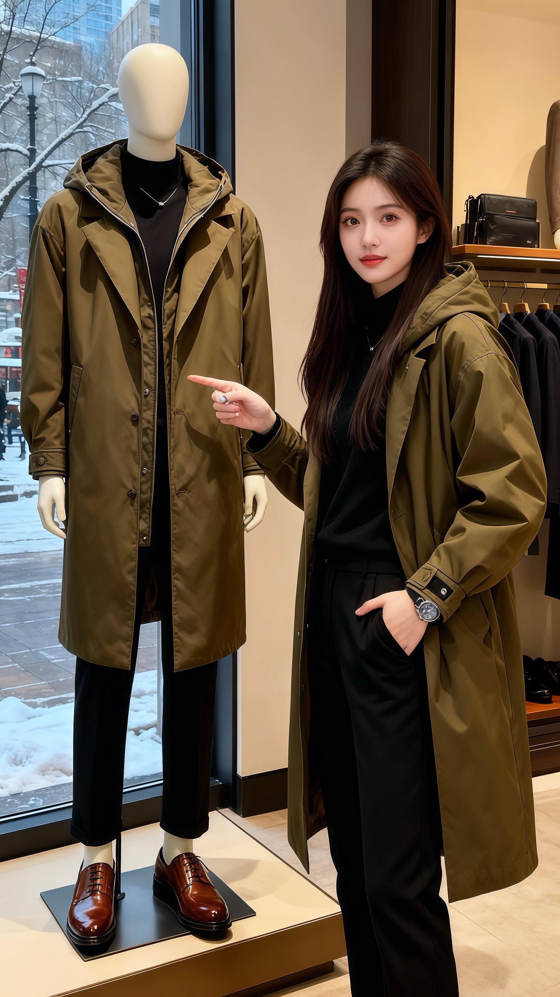 《冬雪裹着橄榄绿》  初雪落满橱窗那天，林野在咖啡馆靠窗位看见她。  ...