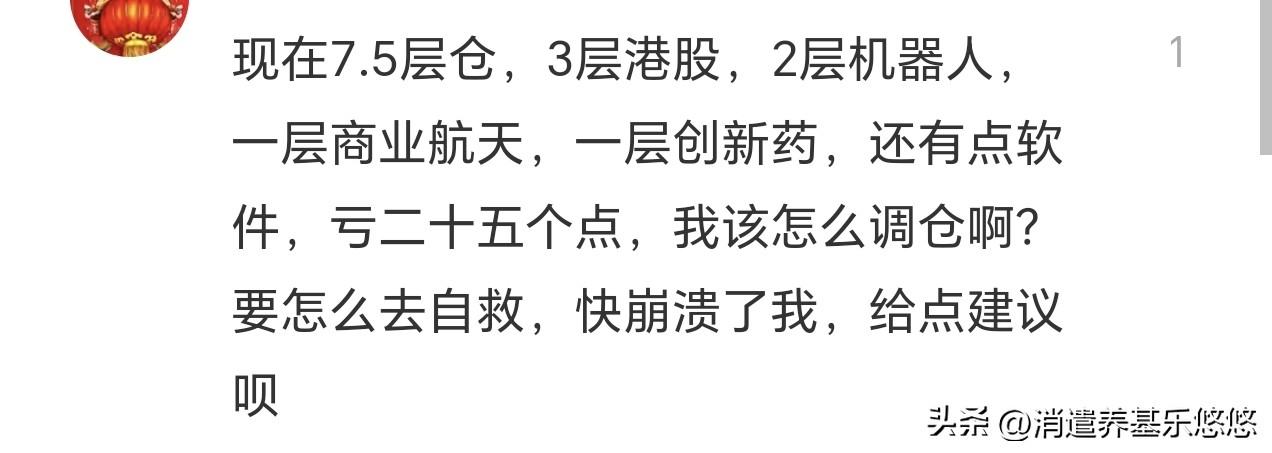 下面是一个基友发出的求救呐喊，我要崩溃了！我该怎么办？怎么调仓？怎么自救？看看他