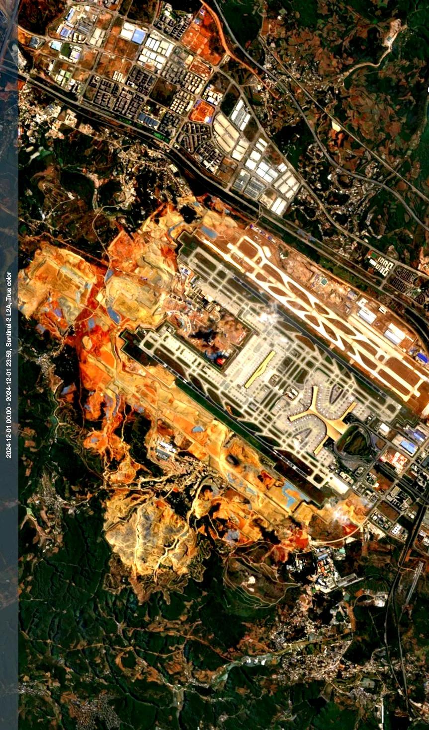 昆明长水机场最新卫星图（12.01）