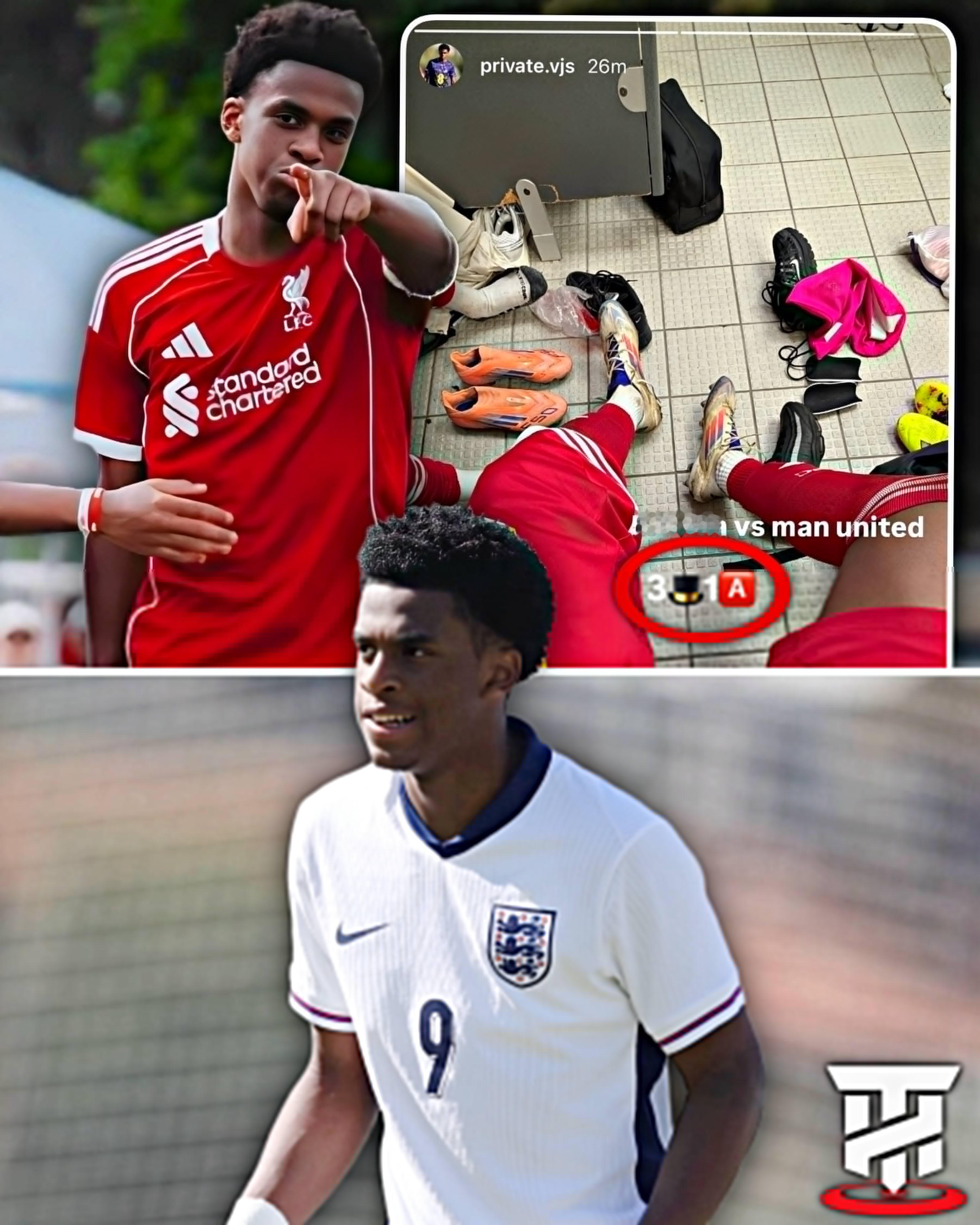 利物浦青训 U16在双红会5-0大胜对手，约瑟夫文森特完成帽子戏法加助攻（U16