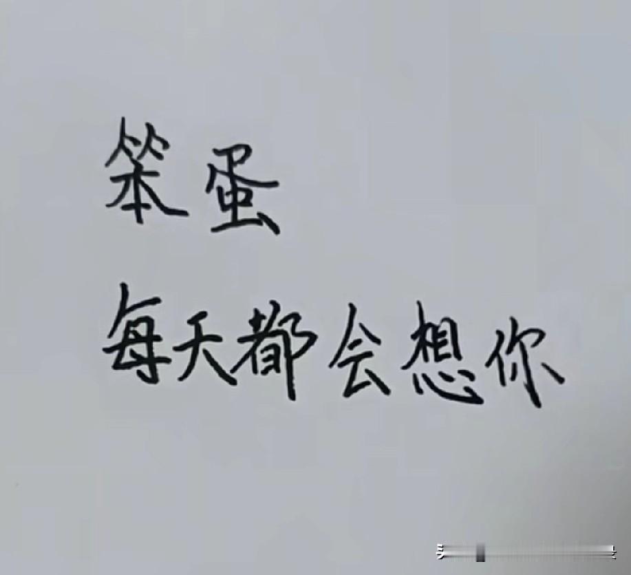 笨蛋，
每天都会想你，
想到你就特别开心，
我想告诉你，
梦中有你，
再长的夜也