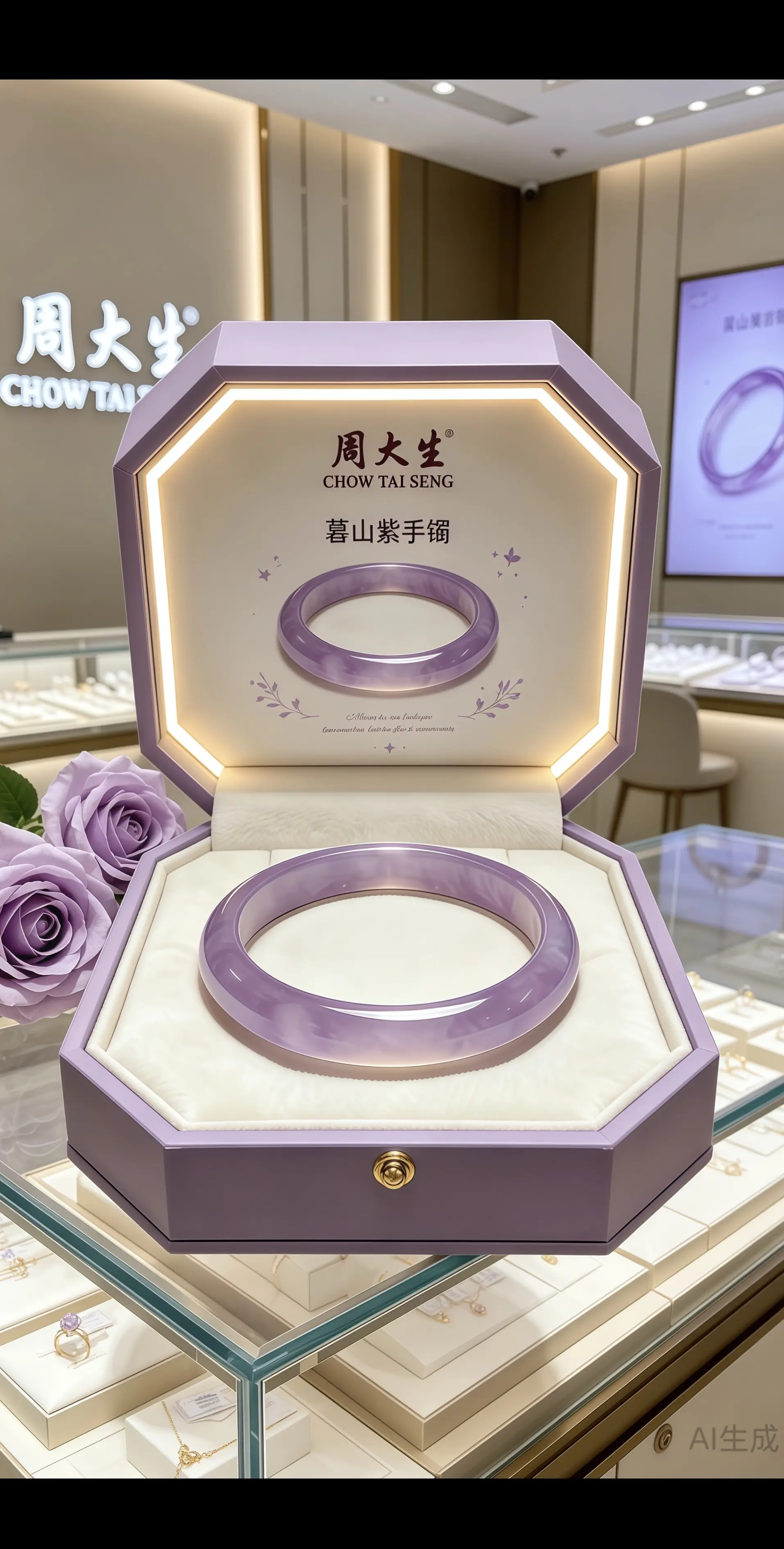 手镯 听说每个女孩子都有一个新手镯 礼物 周大生 首饰