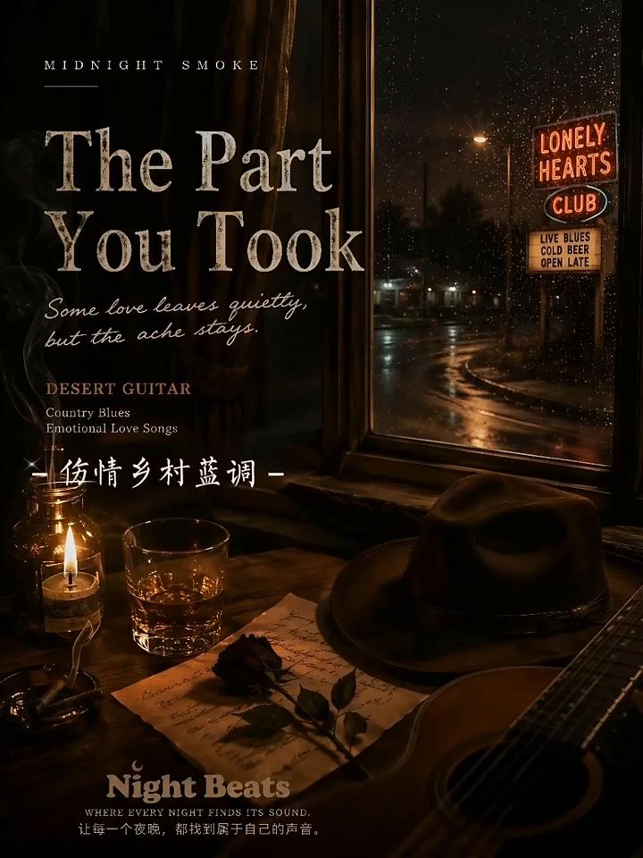 伤情乡村蓝调。
让每一个夜晚都找到属于自己的声音。
i gave you not