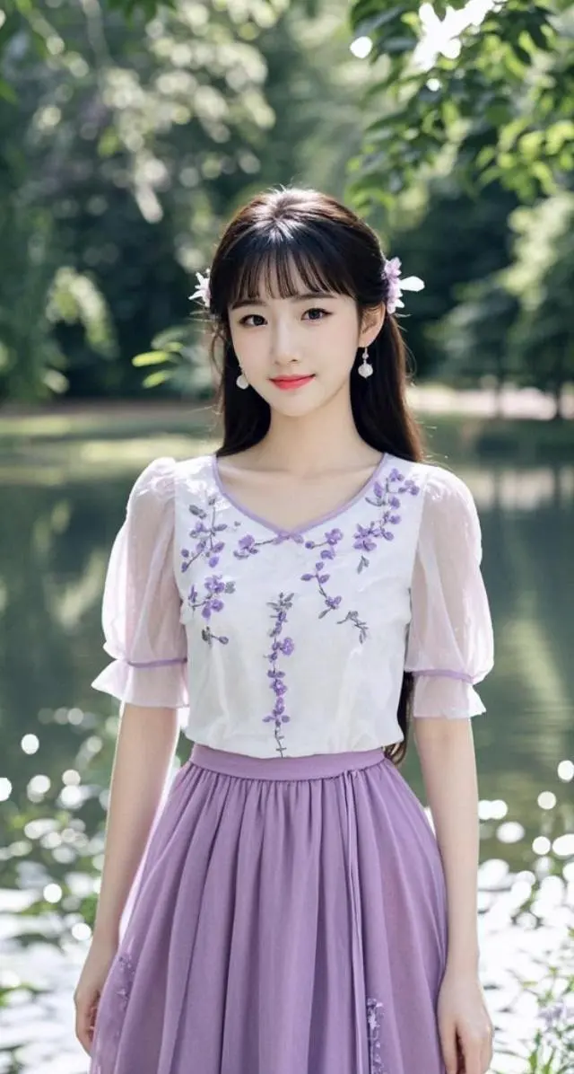 AI浅黛紫裳