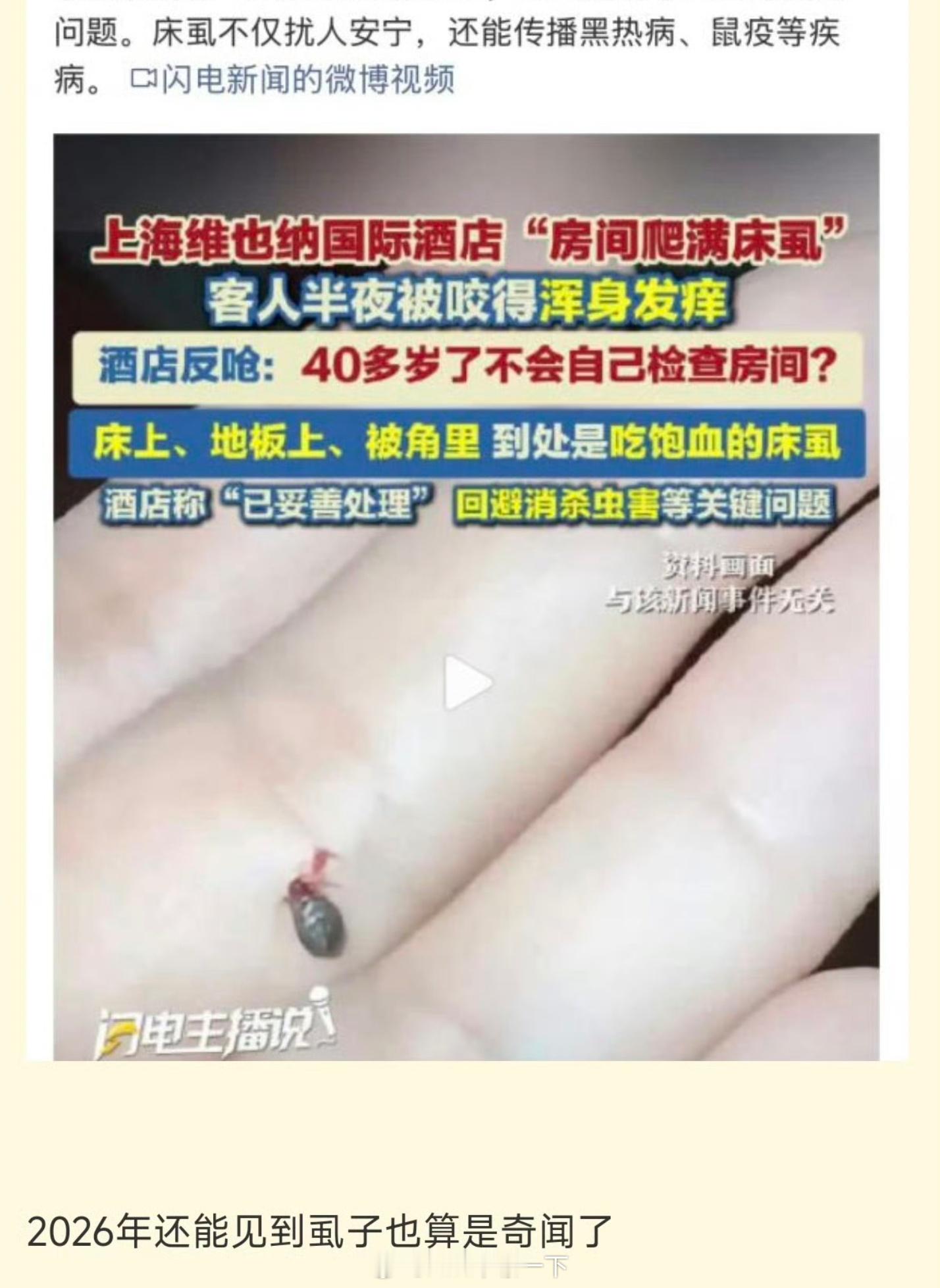 上海 床虱过于离谱，最离谱的是店员的回应，本身前段时间一直下雨空气就很湿，房间和