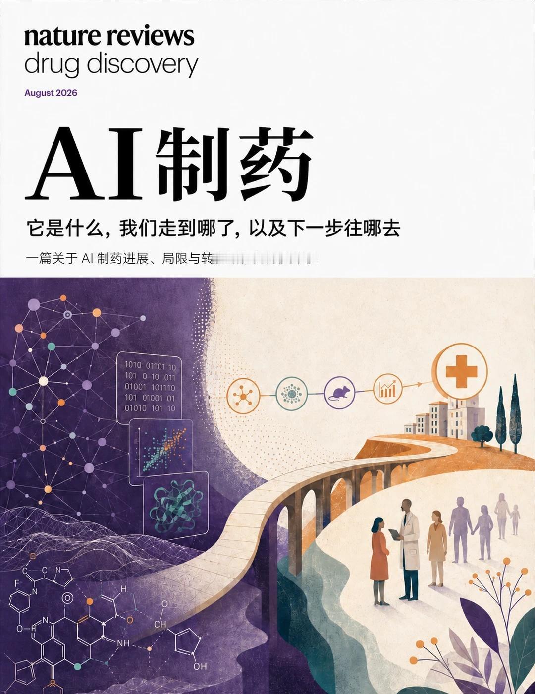 Nature16 位专家警示：AI 制药该换方向了
Nature Reviews