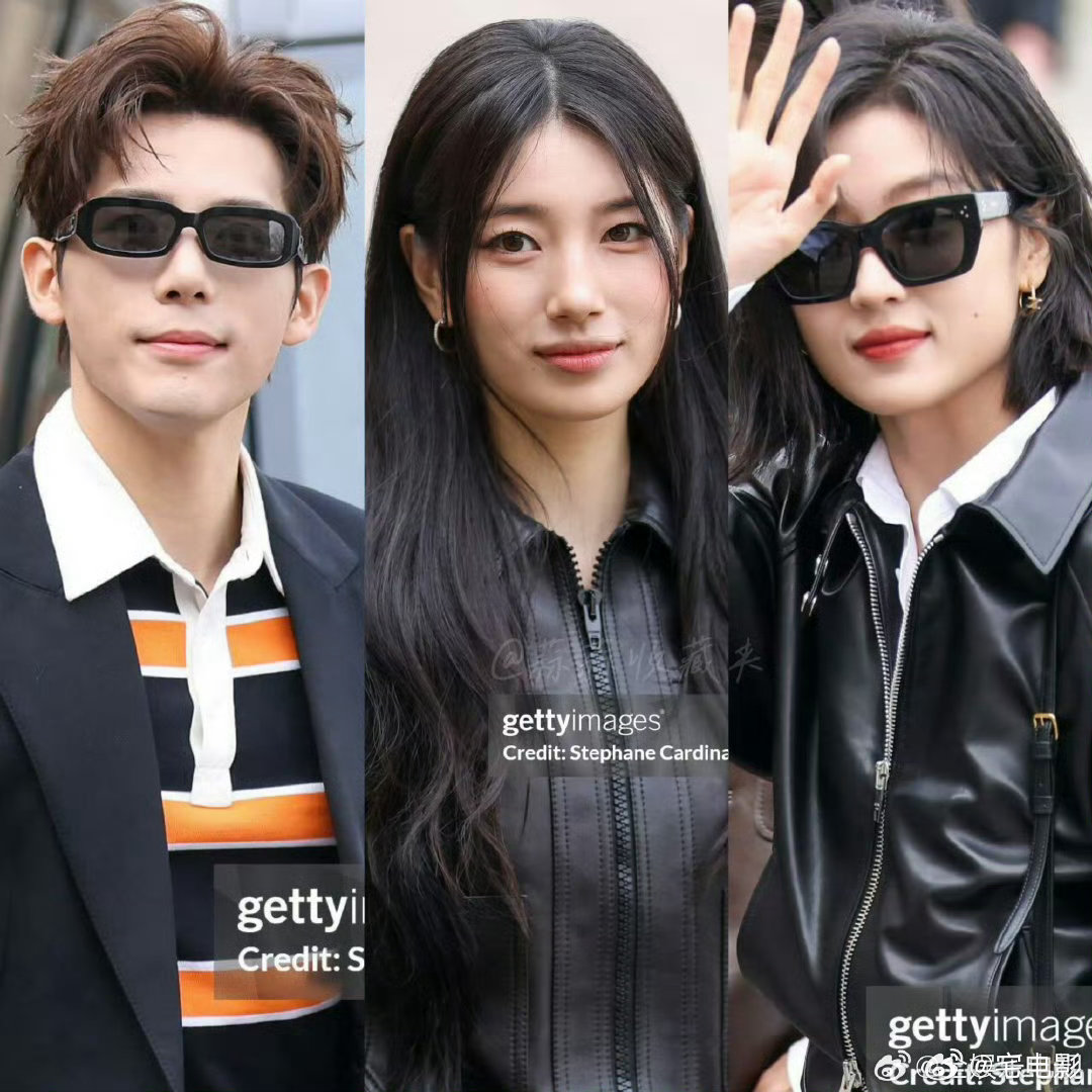 秀智晒与王安宇孙千晚宴合照 裴秀智发了王安宇孙千合照巴黎时装周时装周的快乐，就是