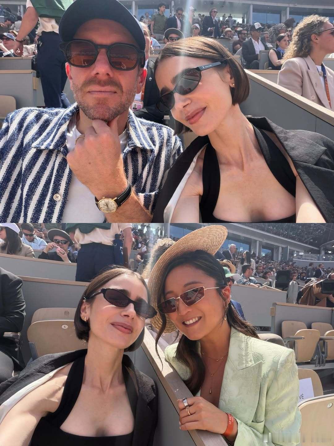 Lily Collins莉莉柯林斯近期私照，开工和活动都和好姐妹Ashley P