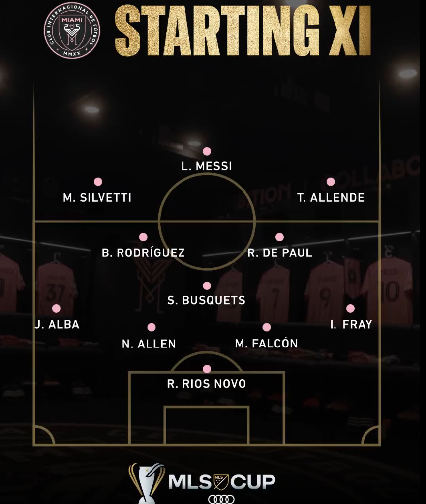 迈阿密国际vs温哥华白浪首发⬇️，阿尔巴和布斯克茨的退役之战，冲！ 