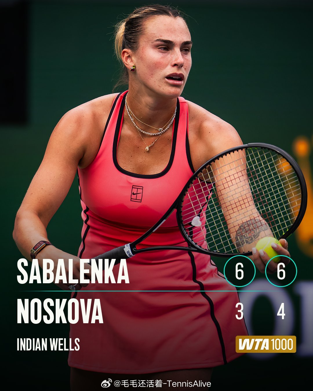 【萨巴伦卡职业生涯1000赛决赛战绩一览】2026印第安决赛🔥2025马德里冠