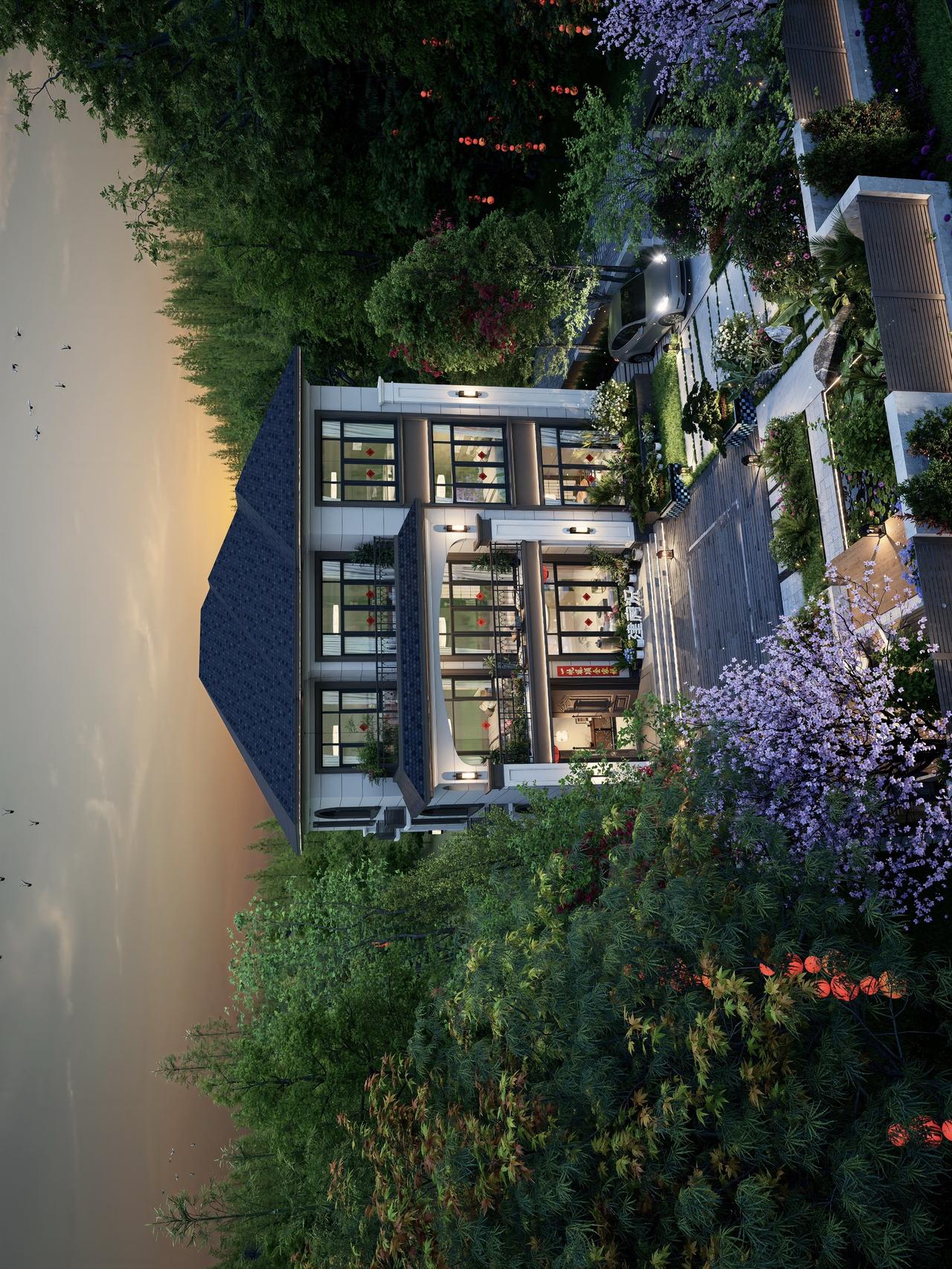 「栖心·雅筑」—— 东方美学的当代诠释 🏡
黛瓦为笔，晨光作墨 🖌️
勾勒出