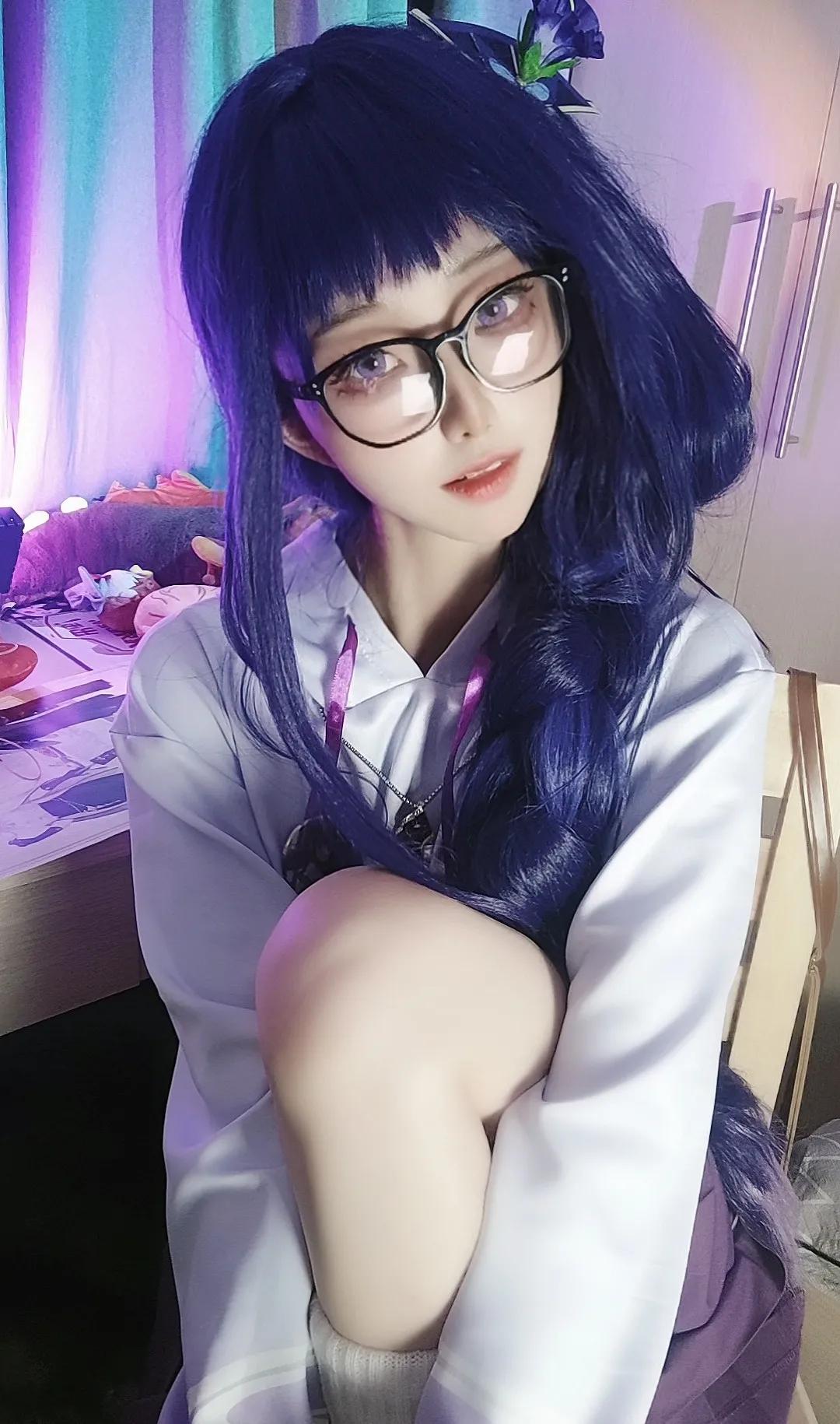雷电将军居家状态—真的一点儿都不想出门！#原神# #二次元# #游戏#