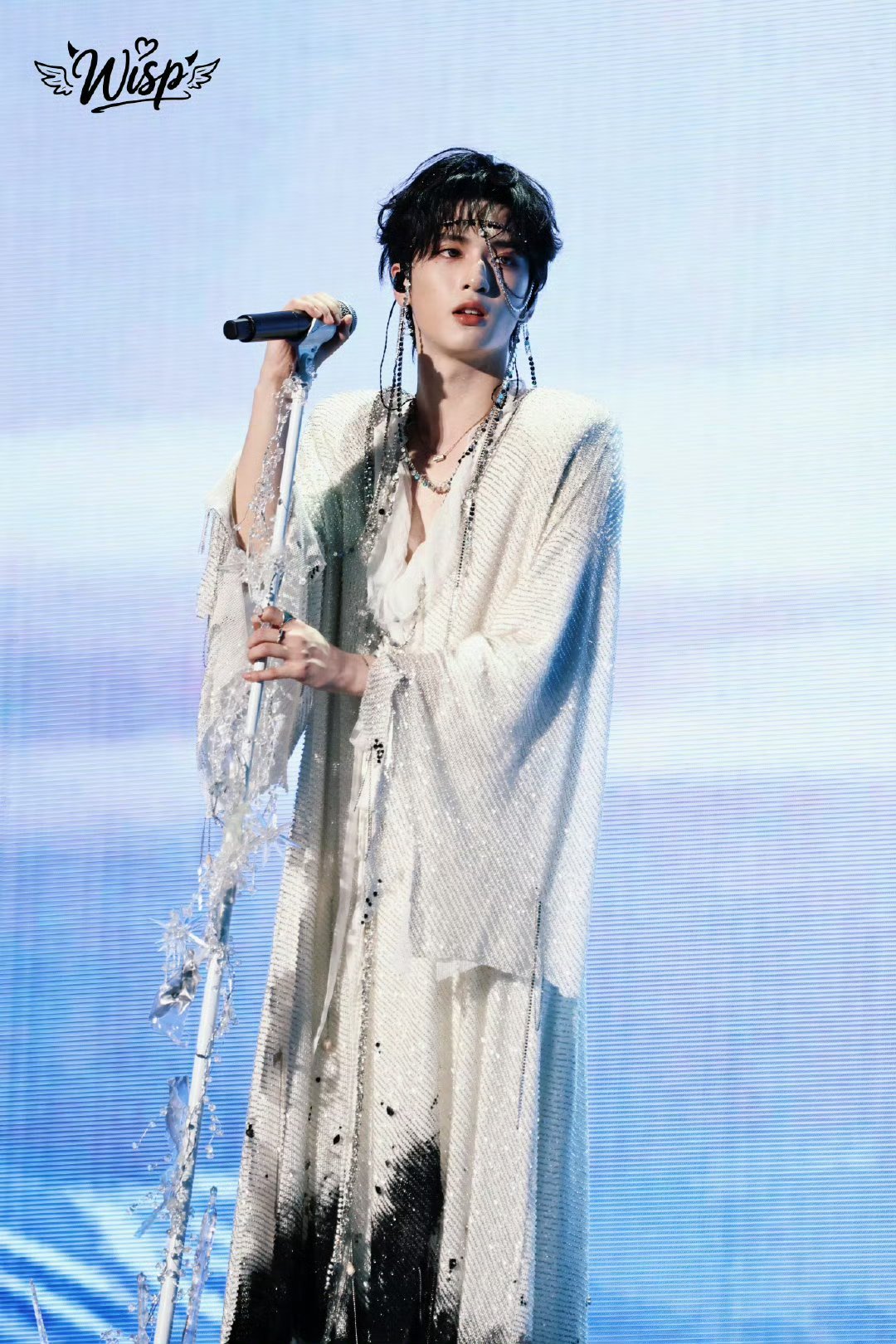 严浩翔脸链抹额严浩翔白衣脸链 真神降临 ​​​