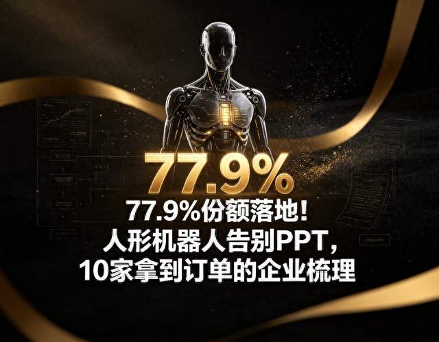 77.9%份额落地！人形机器人告别PPT，10家拿到订单的企业梳理