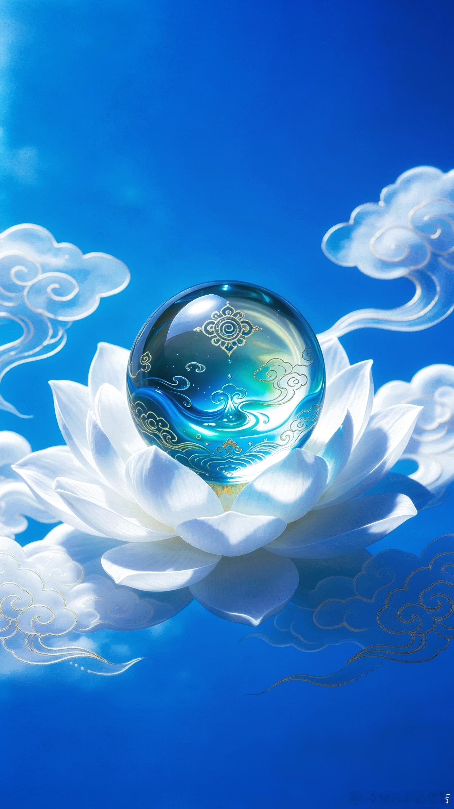 菩提心，乃犹如澄水珠。澄水珠投于浊水中，尘浊自化，浑水即刻清明，而水体本有之性，
