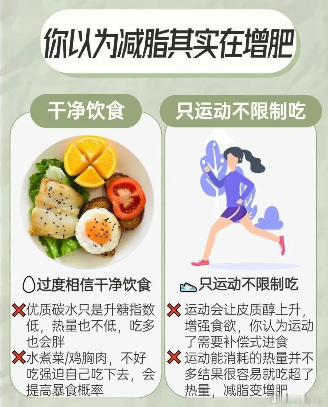 以为减脂其实在增肥的10个行为    平时养成良好的饮食规律，合理饮食，为自己定