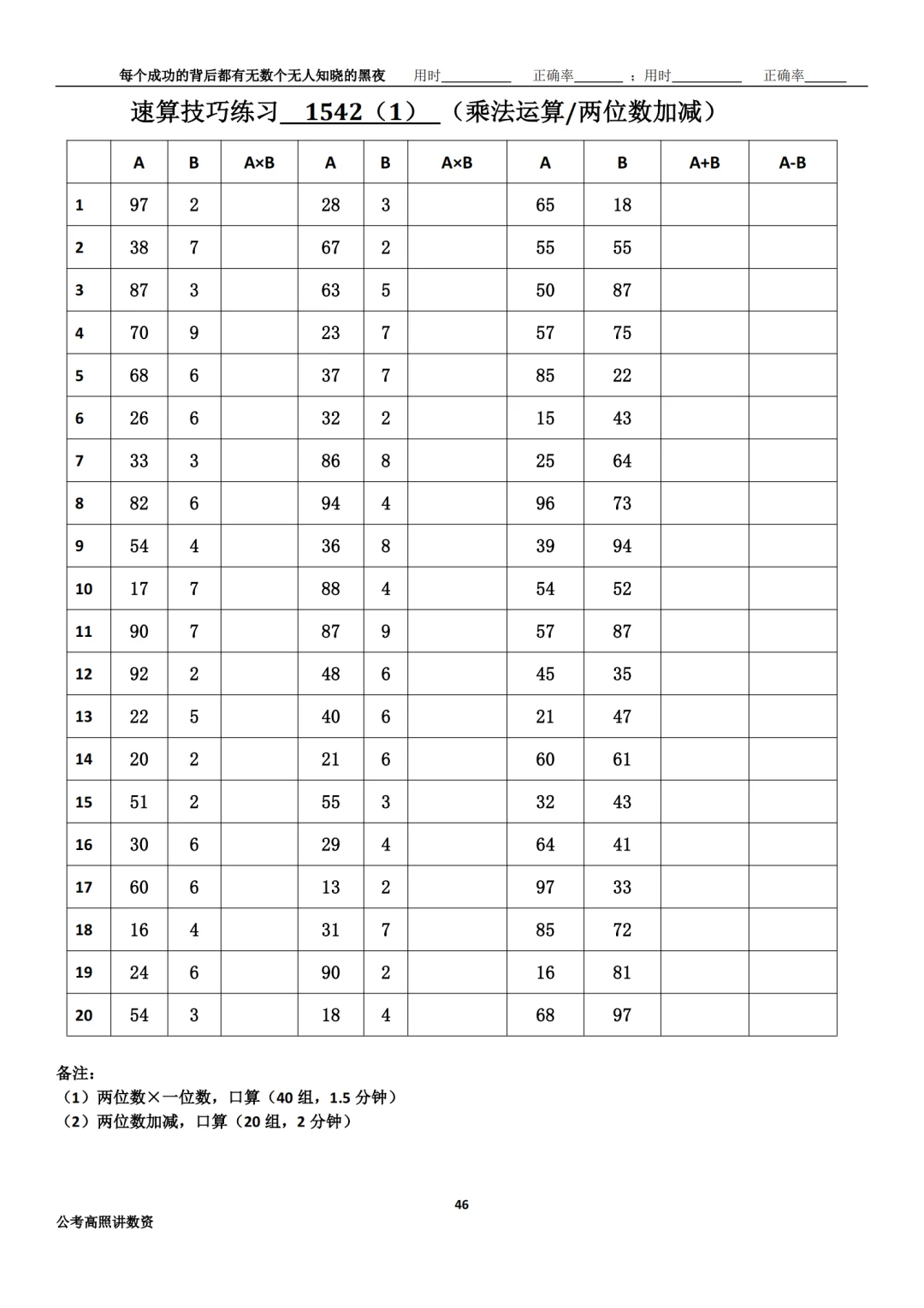 资料分析速算练习1542