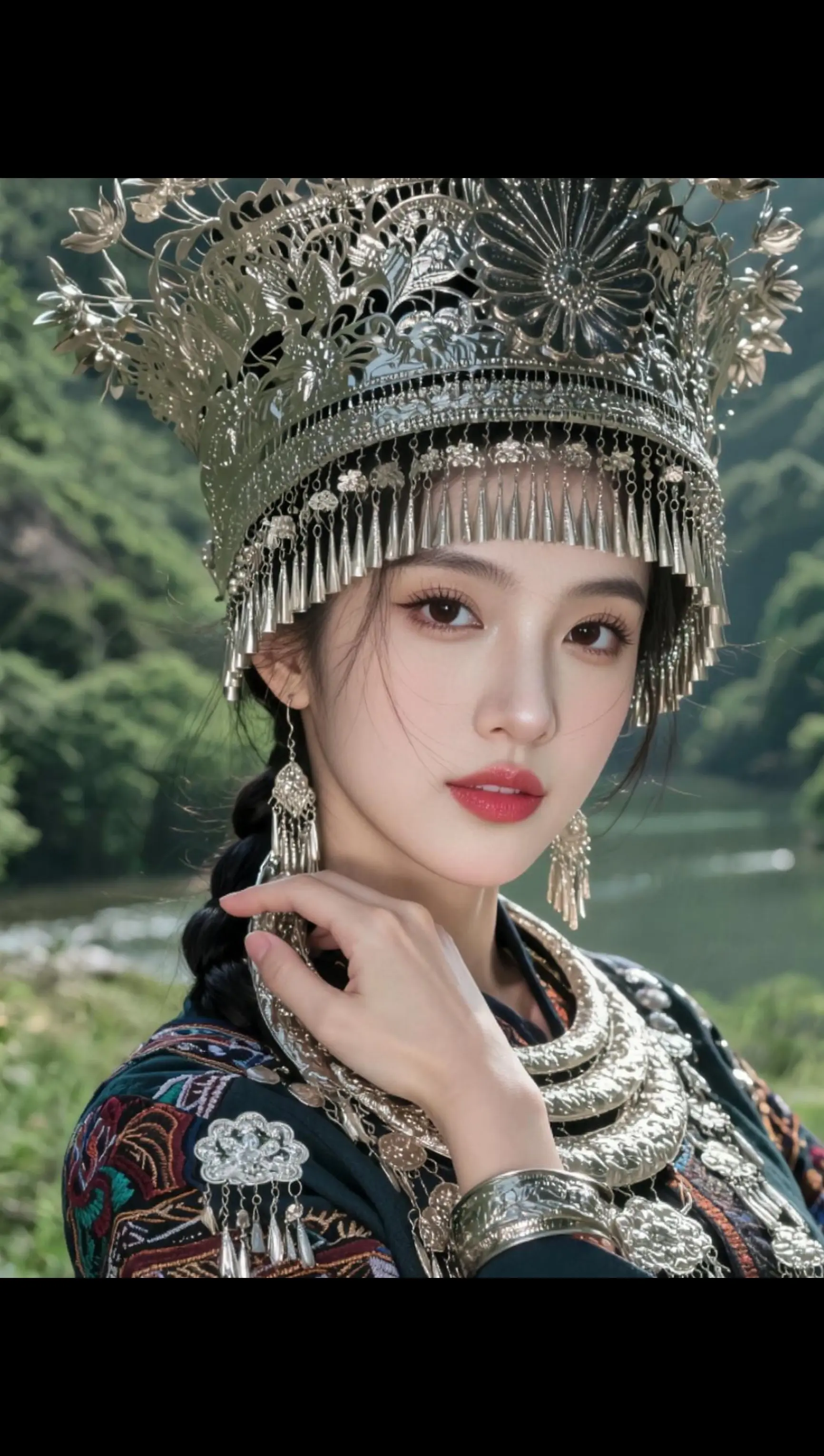 AI苗韵旅拍 随变ai随便玩 玩法合伙人计划 随变一拍都很夯 苗族服饰