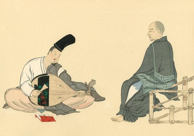 蝉丸“これやこの行くも帰るも別れては知るも知らぬも 逢坂の関”（去者还者于此分别
