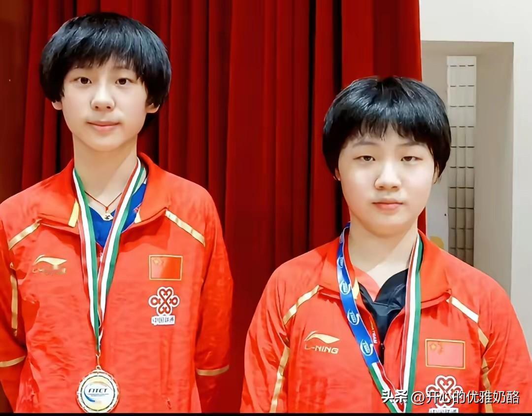 陈熠大满贯兼三，小将也是打出来了。
以前混双是林诗栋和蒯曼，现在是陈熠和黄友政。