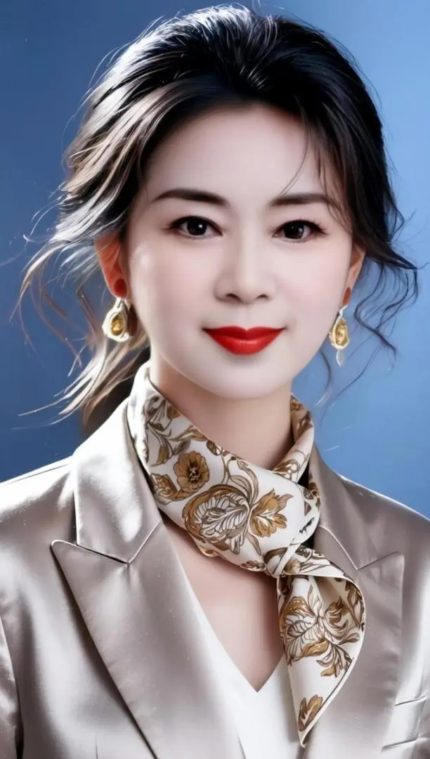 AI缎面风肖像 ai创作