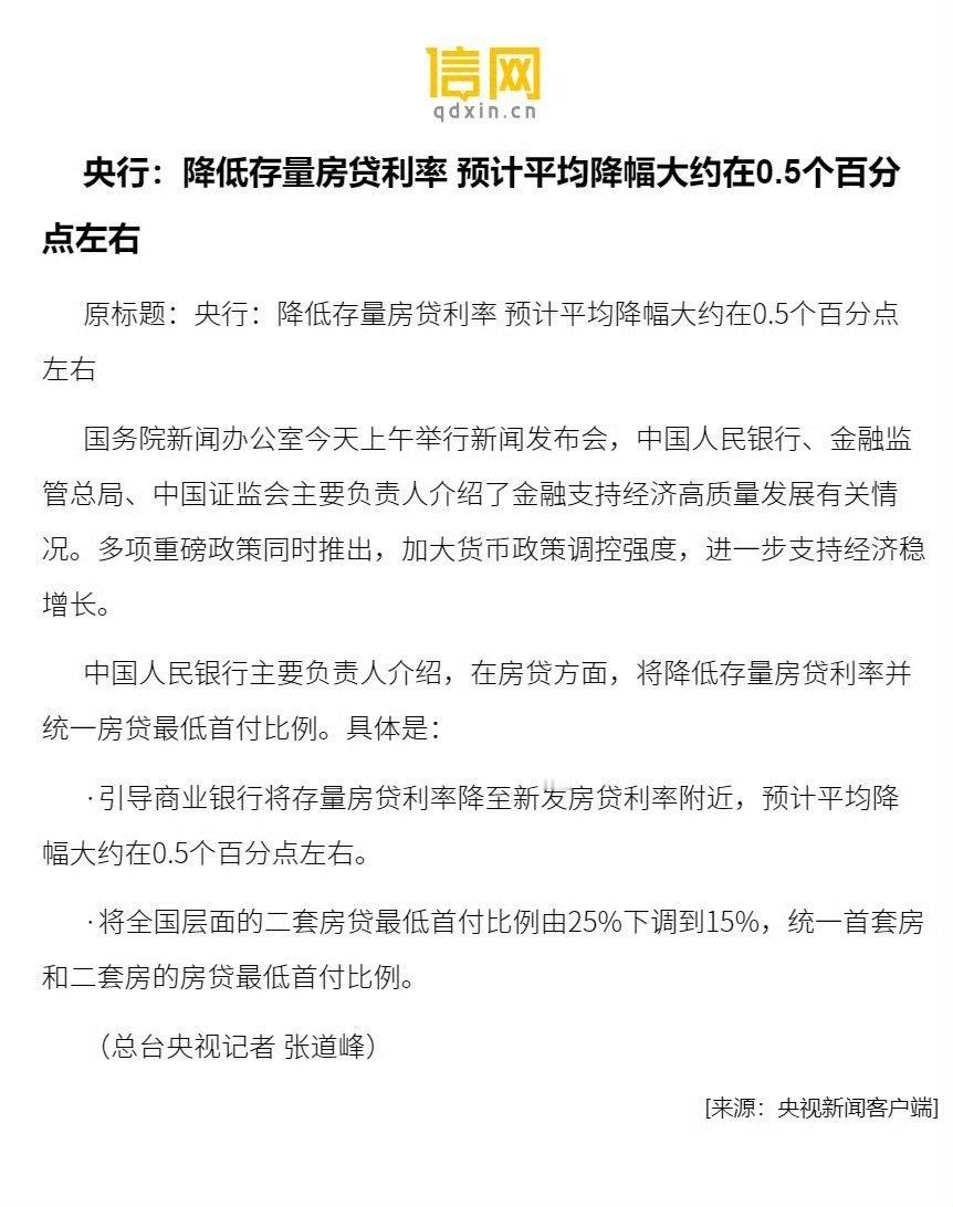 力度挺大，为什么不能早点… #降低存量房贷利率# ​​​
