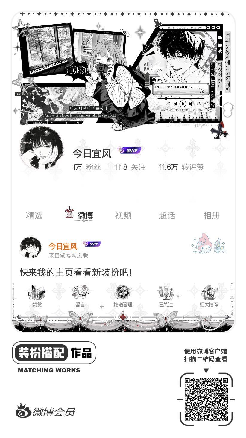 我刚刚完成了一套全新微博装扮搭配！超有个性！快来围观，一起分享装扮灵感吧~网页链