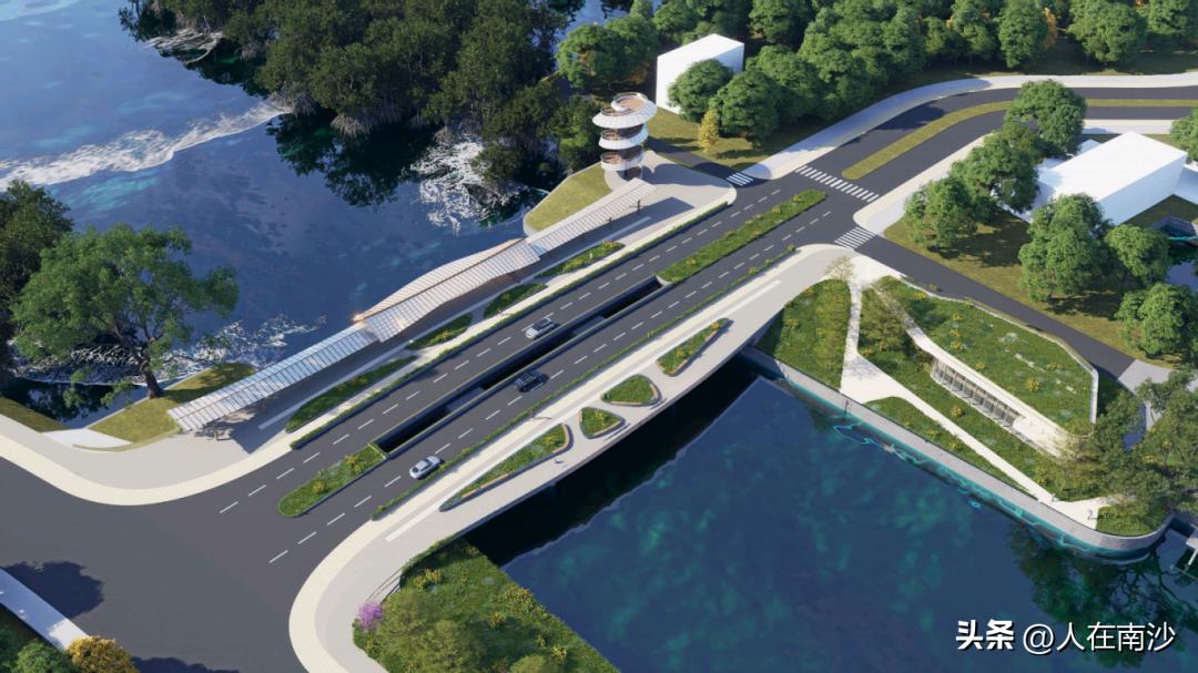 【蕉西水闸重建工程正式开工！超美效果图公布】3月31日，广州市南沙区建设中心20