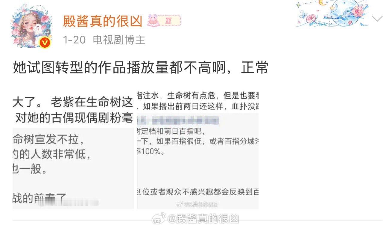 我对艺人扛正剧的能力实在了如指掌 