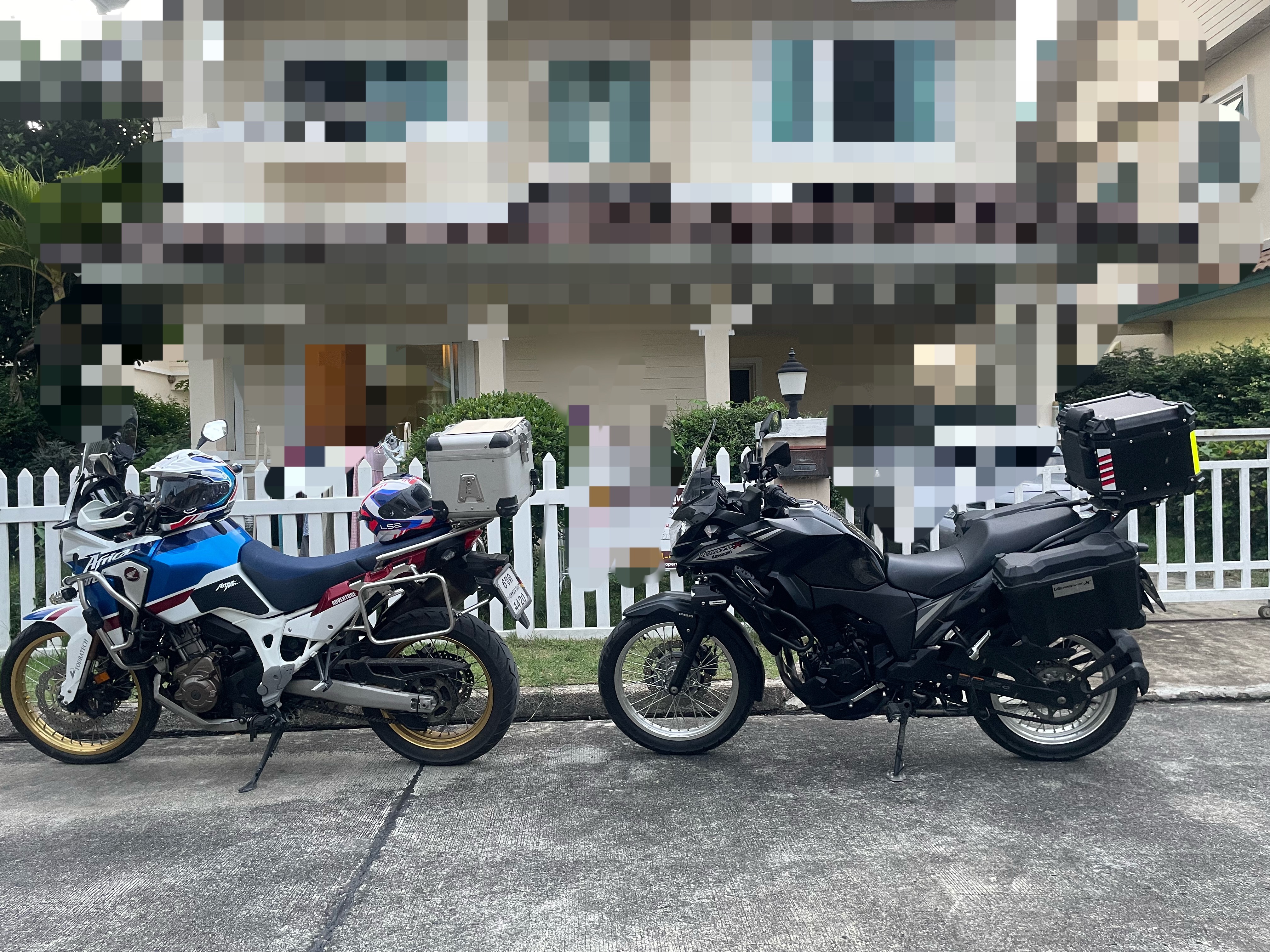 第一次开手动挡摩托的一天，还是 ADV，又大又笨，只能说一点驾驶乐趣都没有。。。