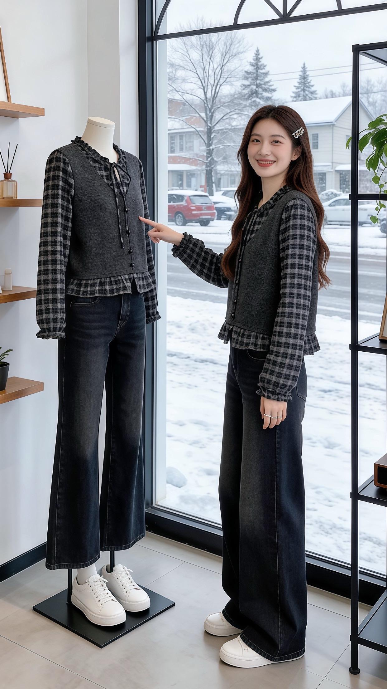 大码女装 一眼就心动高级感穿搭 年底微胖女生体面穿搭 微胖女孩秋冬也要...