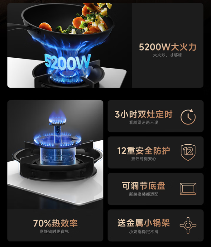 1199 元，小米米家定时燃气灶 3 白色 5200W 开售