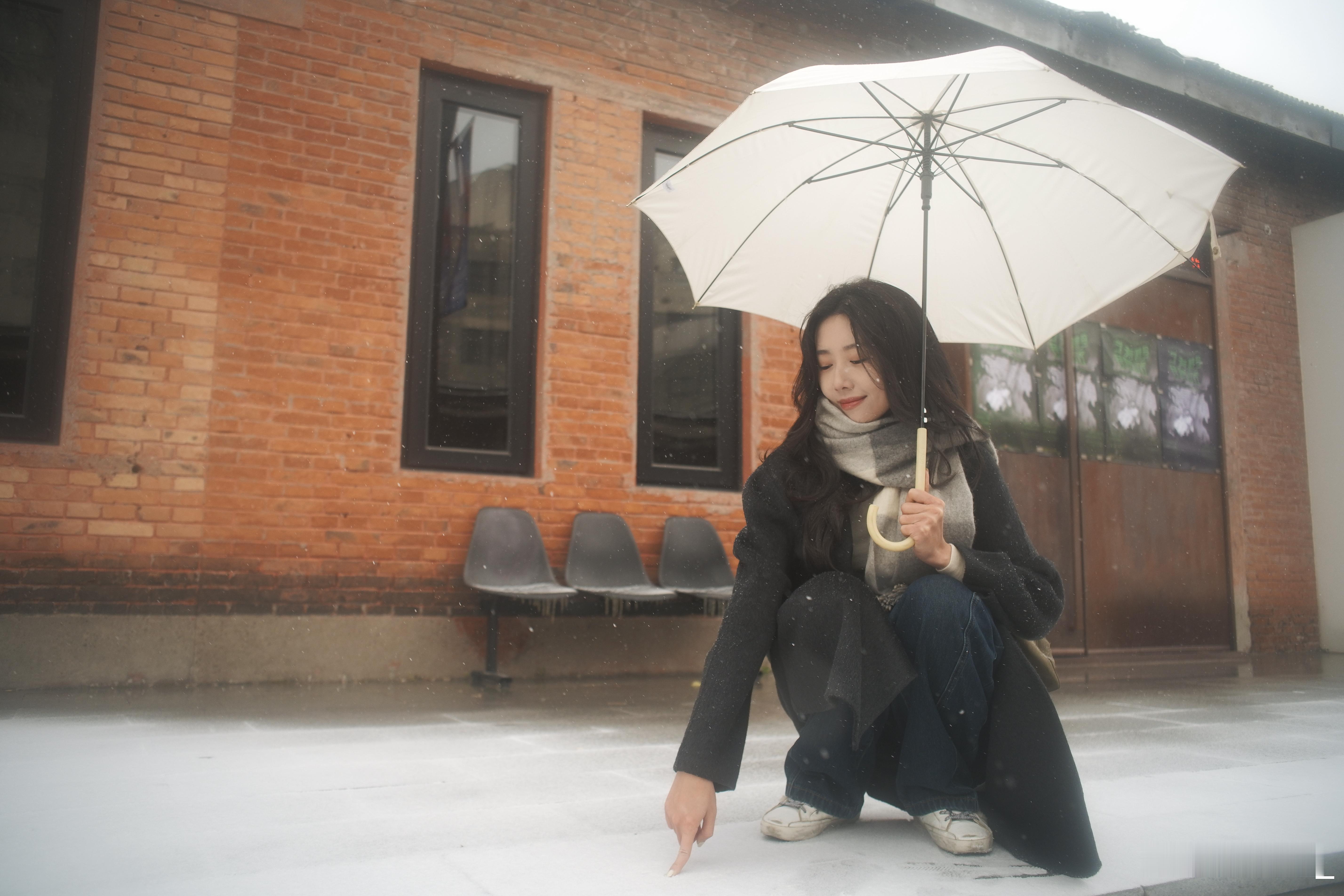 第一场雪❄️北京的雪